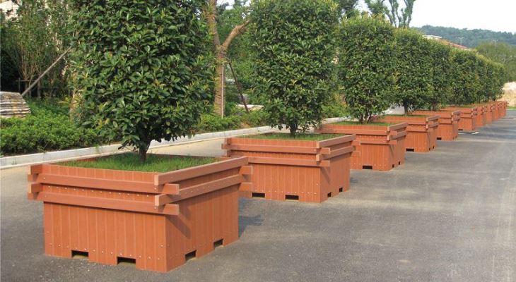 Rectangular Composite Flower Planter Box